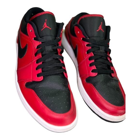 Nike Air Jordan 1 Retro Low Reverse Bred Red Black - Picture 7 of 9